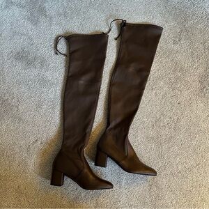 Stuart Weitzman Genna brown thigh high boots